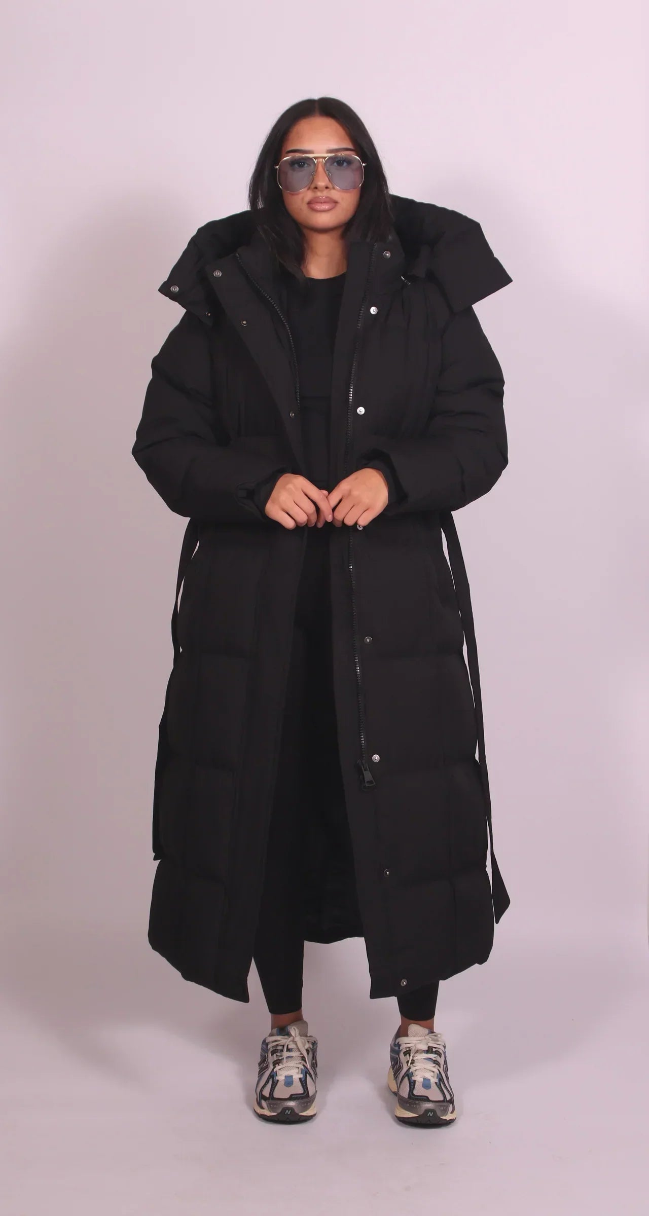 Alpine North | Long Belted Puffer Coat
