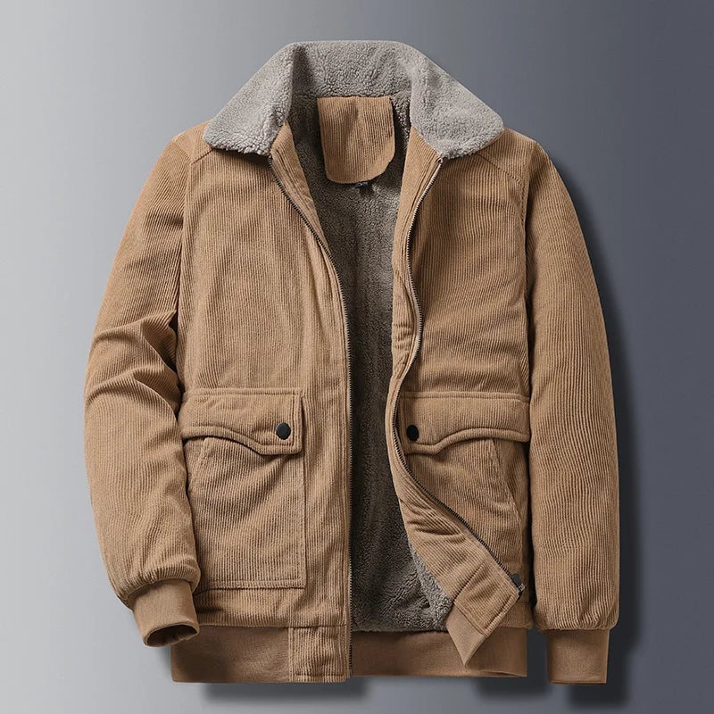 Connor | Classic Corduroy Jacket for Men with Soft Fleece