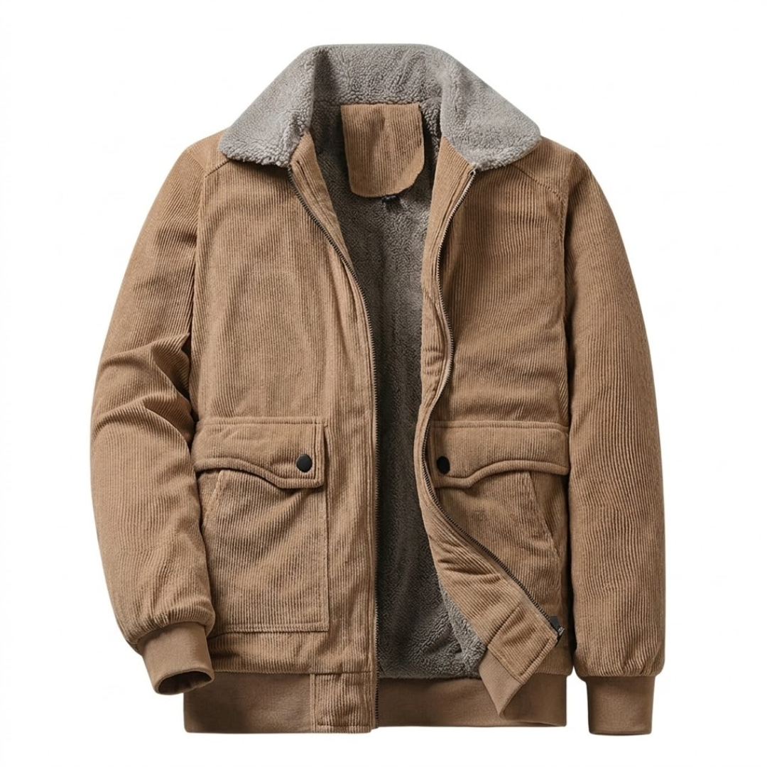 Connor | Classic Corduroy Jacket for Men with Soft Fleece