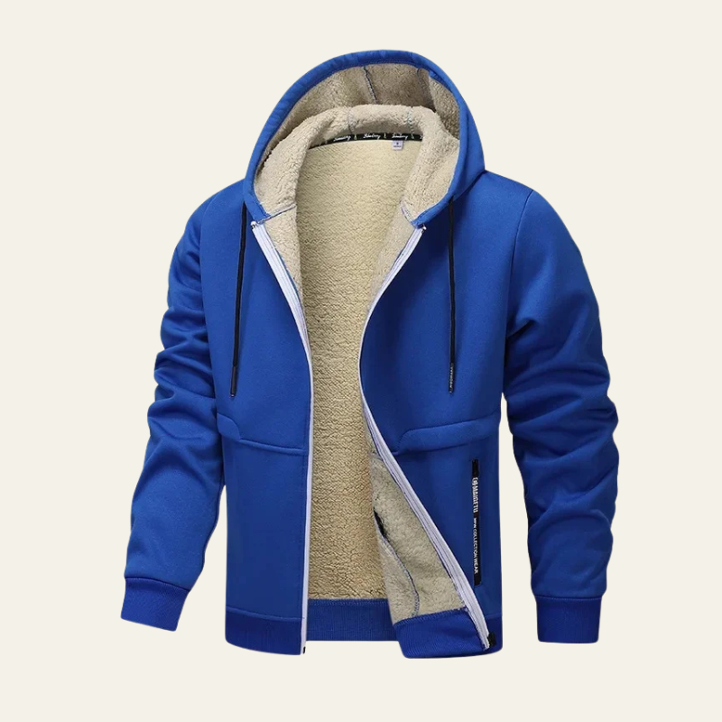 Marc | Stylish Fleece-Lined Hoodie Jacket for Men’s Casual Wear