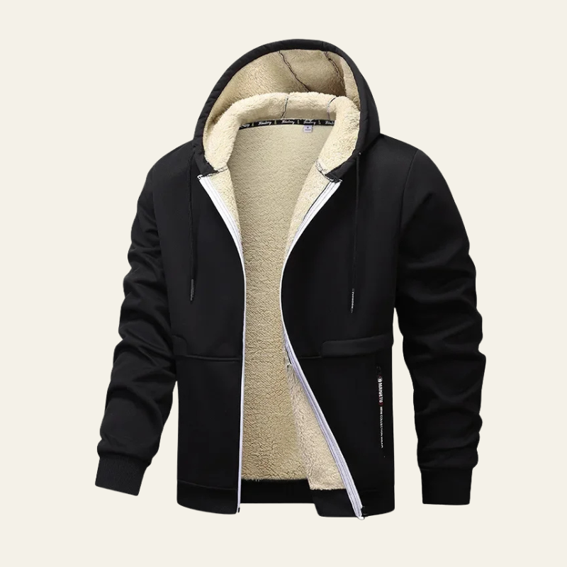 Marc | Stylish Fleece-Lined Hoodie Jacket for Men’s Casual Wear