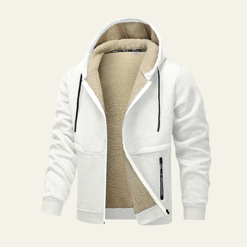 Marc | Stylish Fleece-Lined Hoodie Jacket for Men’s Casual Wear