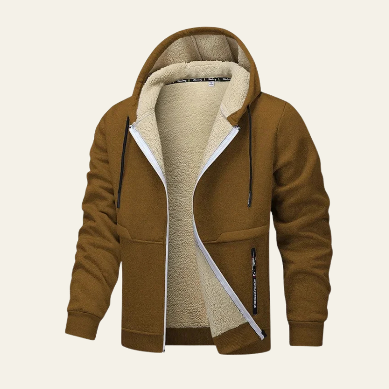 Marc | Stylish Fleece-Lined Hoodie Jacket for Men’s Casual Wear